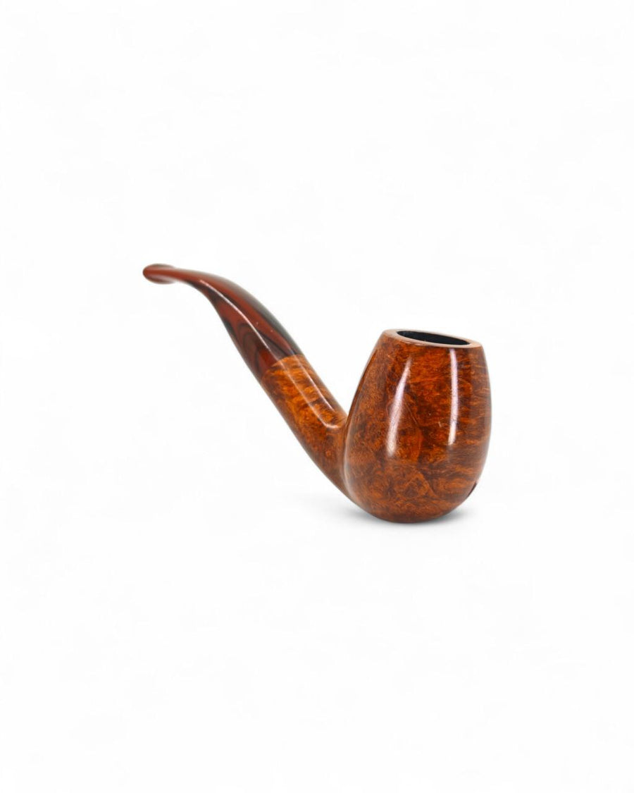 Pipa Floppy Winter Series Bent Egg Liscia - Pipa Curva in Radica