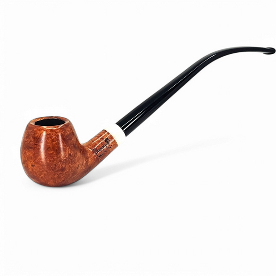 Churchwarden smooth bent apple floppy pipe