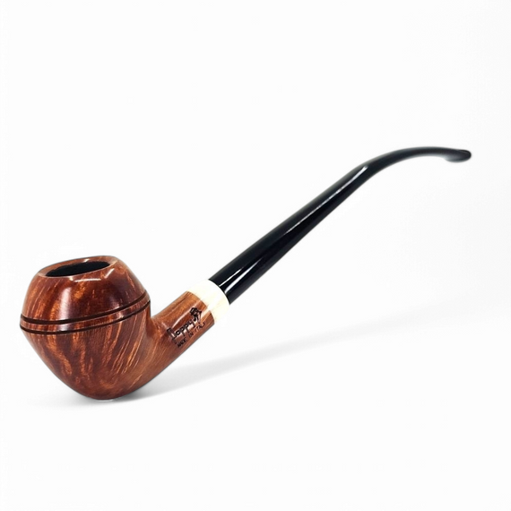Churchwarden smooth bent bulldog floppy pipe