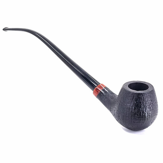 Churchwarden sandblasted bent apple floppy pipe