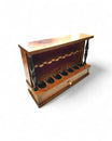 Portapipe Classico Lubinski in Noce - 7 Posti con Cassetto e Velluto Rosso Seconda mano