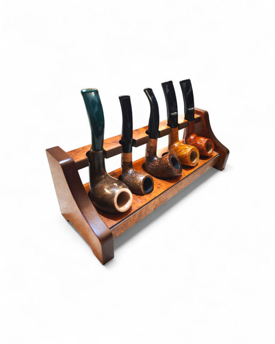 Portapipe Savinelli in Legno Finitura Radica - 5 Posti Seconda mano