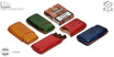 Lubinski cigar case in real colored leather for 3 mezzanine Tuscans