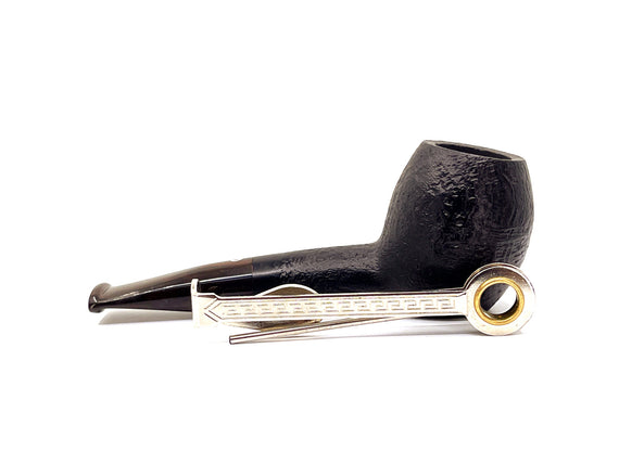 Talamona Pipa Incontro Apple Brucianaso Sabbiata nera Stand Up