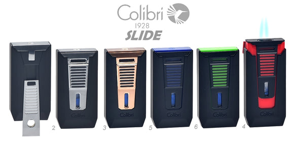 Accendino Colibrì Slide doppia JET Flame e bucasigari incorporato