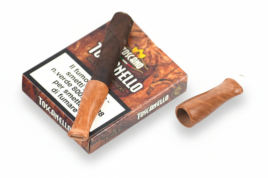 Bocchino Fuma Toscano Lubinski in Radica - Modello Short