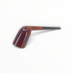 Pipa Dunhill Root Briar del 1962, forma Dublin dritta in radica liscia chiara con bocchino nero e puntino bianco.