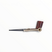 Pipa Dunhill Root Briar del 1962, forma Dublin dritta in radica liscia con bocchino nero e puntino bianco.