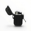 Accendino Floppypipe monofiamma nero con chiusura ermetica e design compatto, ideale per sigari e uso quotidiano