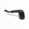 Floppypipe Alfred Dunhill Bruyere 4216 bent billiard pipe in dark mahogany briar with a black ebonite saddle stem.
