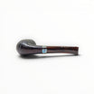 Alfred Dunhill The White Spot Zodiac Pipe 'Year of the Horse' Bent Pot, black shell briar with silver band and brown Cumberland stem. Limited edition 312/386.