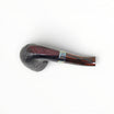 Floppypipe Alfred Dunhill Zodiac Year of the Horse Bent Pot pipe, black Shell Briar finish, silver band with horse engraving.