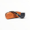 Floppypipe Alfred Dunhill Zodiac Year of the Horse pipe, black Shell Briar bent pot with silver band and terracotta leather pouch.