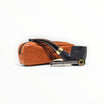 Alfred Dunhill The White Spot Year of the Horse Zodiac Pipe, black Shell Briar bent pot with silver band and horse engraving, with terracotta leather pouch.
