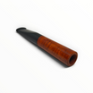 Bocchino Floppypipe Brebbia in radica chiara con bocchino in metacrilato nero per sigari Toscano e filtro da 9mm