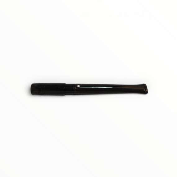 Bocchino per sigarette Floppypipe Dunhill in metacrilato nero lucido con espulsore e iconico punto bianco