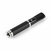 Bocchino per sigaretta Floppypipe Denicotea Twin nero con dettagli cromati e adattatore per formati standard e slim