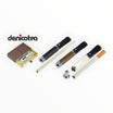 Bocchini per sigarette Floppypipe Denicotea Twin con adattatore per formati standard e slim, finiture varie e scatola.