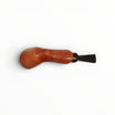 Floppypipe Pipa Brebbia Nemo Selected Italy, a classic briar wood smoking pipe with a smooth finish and black mouthpiece.