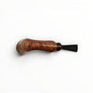 Floppypipe Pipa Brebbia Nemo Pura Noce Italy, classic wooden tobacco pipe with natural finish and black mouthpiece.