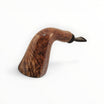 Floppypipe Pipa Brebbia Nemo Pura Noce Italy, classic wooden tobacco pipe with natural finish and black mouthpiece.
