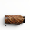 Floppypipe Pipa Brebbia Nemo Pura Noce Italy, classic wooden tobacco pipe with natural finish and black mouthpiece.