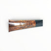 Floppypipe Pipa Castello "Castello" G Liscia, shape 33 Canadian, briar wood with flame grain, black tapered mouthpiece with white dot.