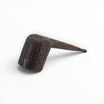 Floppypipe Castello Old Antiquari G Shape 33 Canadese Lunga dark-stained briar pipe with tapered black mouthpiece and white dot.