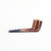 Floppypipe Pipa Castello "Castello" G Liscia, forma Canadese 33 in radica fiammata con bocchino nero e barretta bianca.