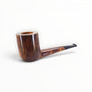 Floppypipe Pipa Castello "Castello" G Liscia, forma Canadese 33 in radica fiammata con bocchino nero e barretta bianca.