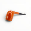 Pipa Floppypipe Castello Collection KKK Shape 35 Semi Bent Billiard in radica naturale liscia con bocchino nero