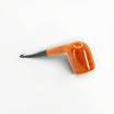 Pipa Floppypipe Castello Collection KKK Shape 35 in radica naturale liscia con bocchino nero e barretta bianca