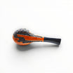 Floppypipe Castello Collection KKK π Liscia Shape 55, natural briar wood with black saddle stem and white band.