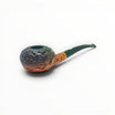 Pipa Floppypipe Castello Le Dune Carlo Scotti shape Tomato con finitura Old Sea Rock scura e base scolpita a mano