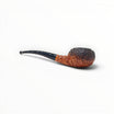 Pipa Floppypipe Castello Le Dune Carlo Scotti forma Tomato semicurva con finitura Old Sea Rock e bocchino in metacrilato