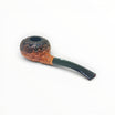Pipa Floppypipe Castello Le Dune Carlo Scotti forma Tomato con finitura Old Sea Rock e bocchino in metacrilato nero