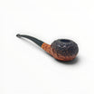 Pipa Floppypipe Castello Le Dune Carlo Scotti shape Tomato con finissaggio Old Sea Rock scuro e base scolpita a mano