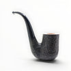 Floppypipe Castello Old Antiquari G Hungarian Oom Paul sabbiata dark briar pipe with black methacrylate mouthpiece