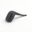 Floppypipe Castello Old Antiquari KKKK large semi-bent billiard pipe with oval shank and black mouthpiece with white dot.