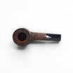 Floppypipe Castello Old Antiquari KKKK, large dark-sanded briar pipe, short Canadian shape, black tapered mouthpiece with white dot.