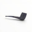 Castello Old Antiquari KKKK Shape 35 semi-bent pipe with oval shank and black acrylic stem with white dot.