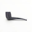 Floppypipe Castello Old Antiquari KKKK, large semi-bent billiard pipe with oval shank and black methacrylate stem with white dot.