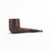 Floppypipe Castello Old Antiquari KKKK Shape 33 Canadese Corta, pipa in radica sabbiata scura con bocchino in metacrilato nero.