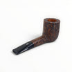 Floppypipe Pipa Castello Old Antiquari KKKK, sabbiata scura, forma 33 Canadese Corta, bocchino nero con barretta bianca.