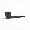 Floppypipe Castello Old Antiquari G Shape 33 Canadese Lunga, dark sandblasted briar pipe with black tapered mouthpiece and white dot.
