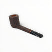 Floppypipe Castello Old Antiquari G Shape 33 Canadese Lunga, dark sandblasted briar pipe with black tapered mouthpiece and white dot.