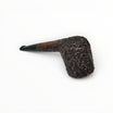 Pipa Floppypipe Castello Sea Rock Briar KKKK shape 33 Canadian in radica rustica scura con bocchino in ebanite nero