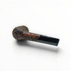 Pipa Floppypipe Castello Sea Rock Briar KKKK shape 33 Canadian in radica rustica scura con bocchino in ebanite nero