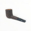 Pipa Floppypipe Castello Sea Rock Briar KKKK shape 33 Canadian in radica rusticata scura con bocchino in ebanite