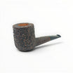 Pipa Floppypipe Castello Sea Rock Briar KKKK shape 33 Canadian in radica rusticata scura con bocchino in ebanite nero